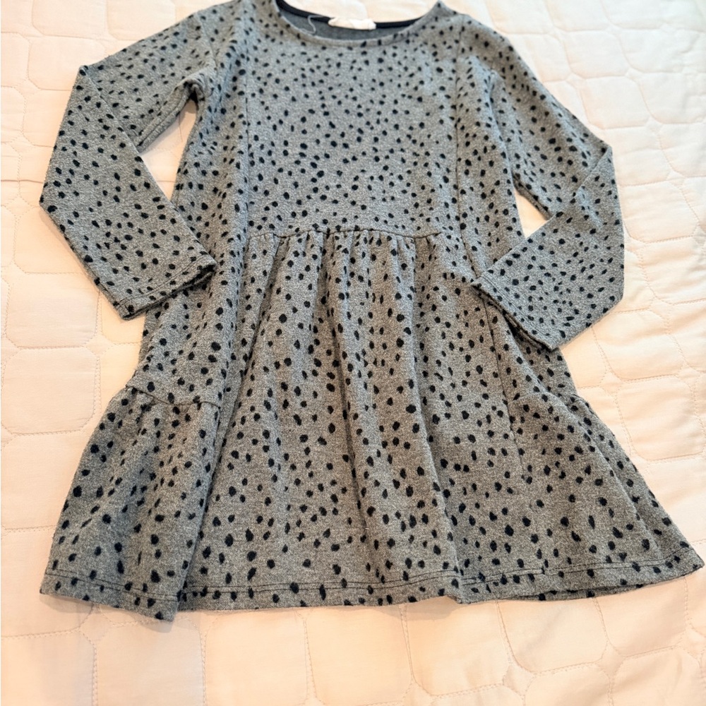 Stylish Gray ZARA Polka Dot Kids Dress
